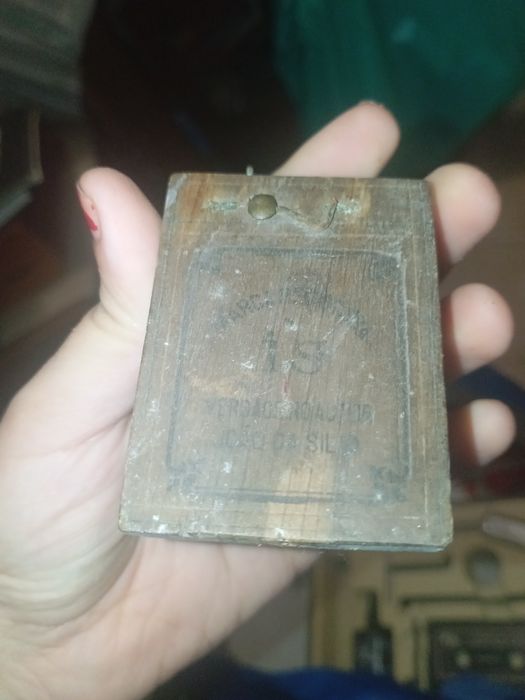 Bússola antiga madeira