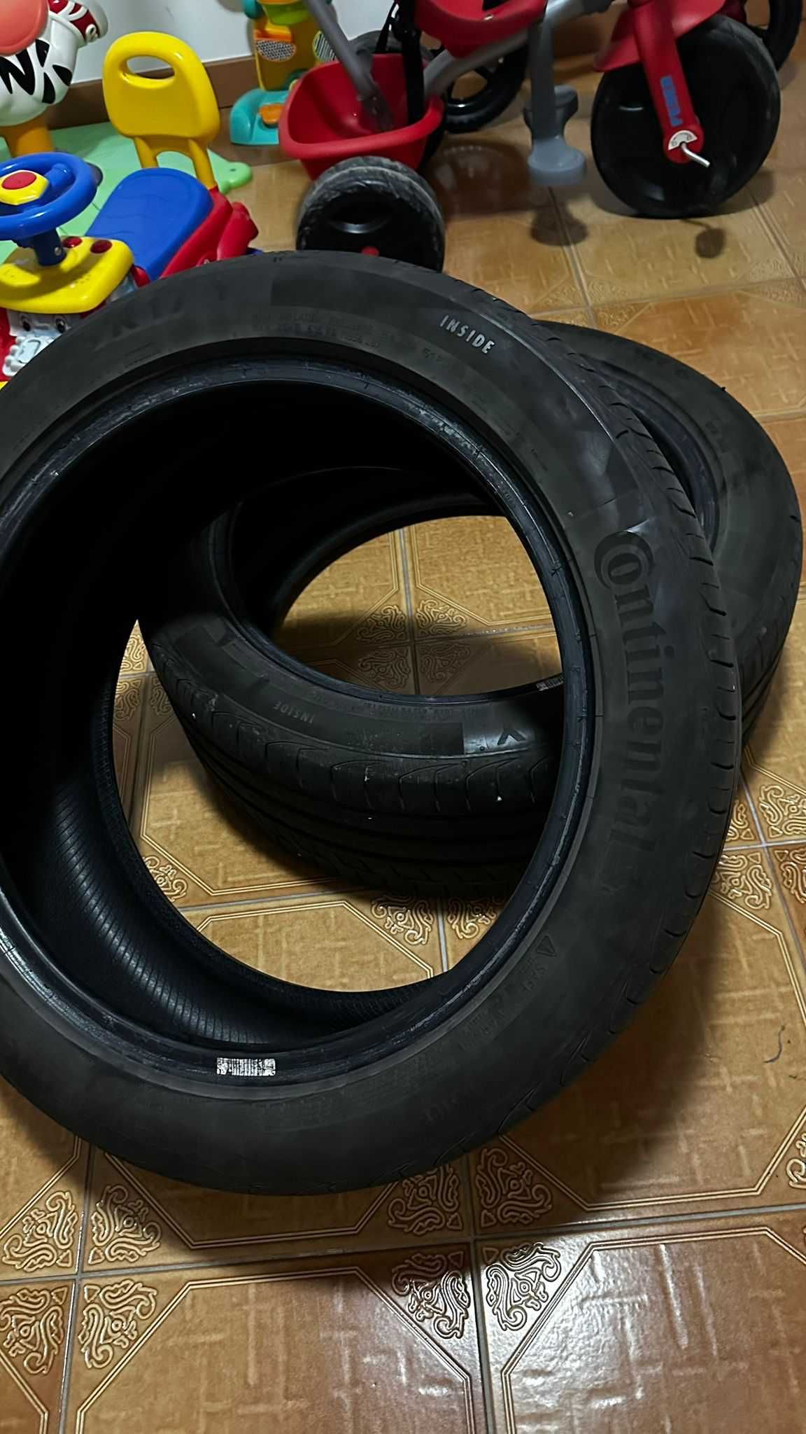Vendo Pneu Usado 225/45r17 91Y Continental PremiumContact 6 (Par)