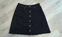 TWINTIP Spódnica mini - black denim S