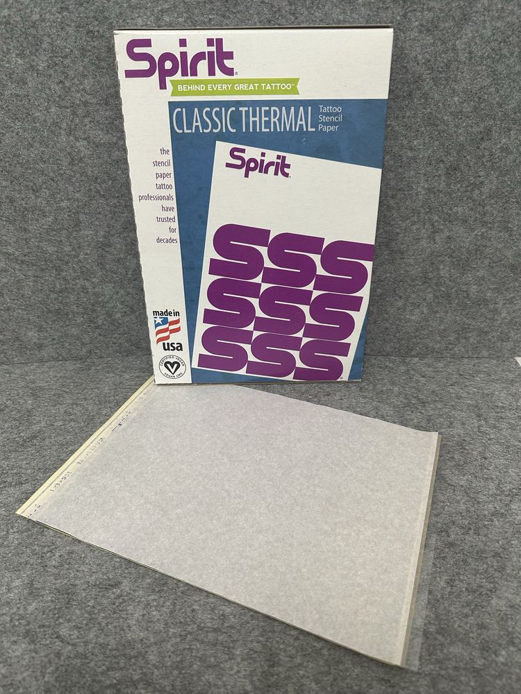 5 folhas termicas Spirit thermal termocopiadora tattoo tatuagem tatuar
