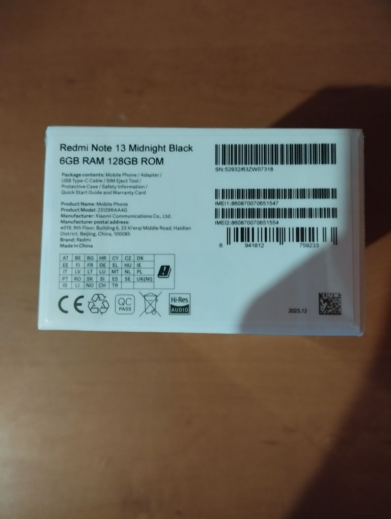 Xiaomi Redmi Note 13 6/128GB