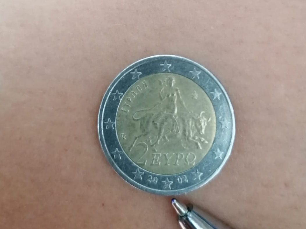 Moeda 2 euros Grécia com S