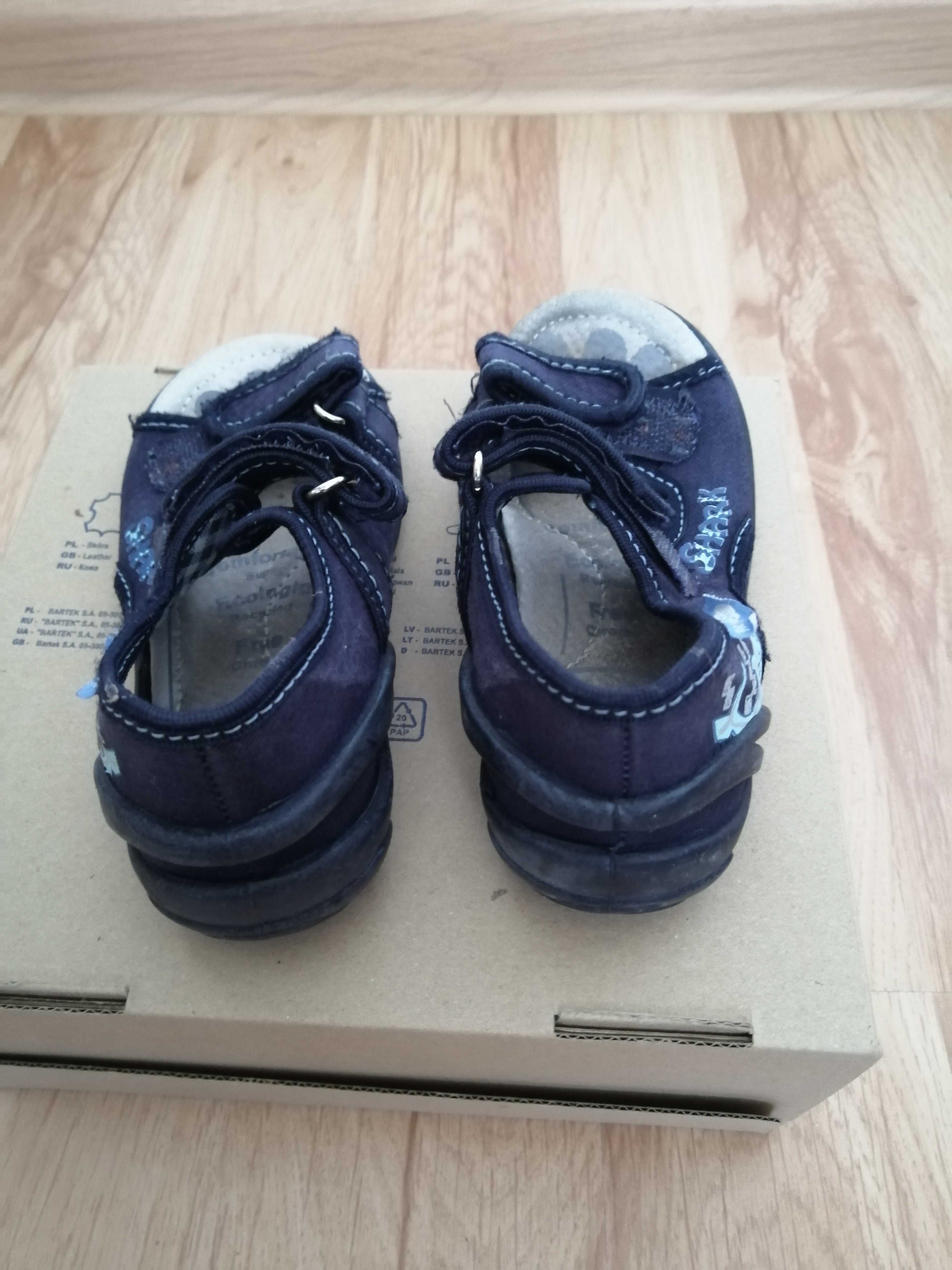 Buty sandałki dziecięce rozmiar 26 RenBut, skóra, jak nowe, na rzep
