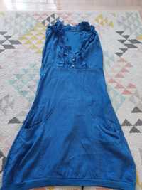 Sukienka lniana made in italy rozmiar L