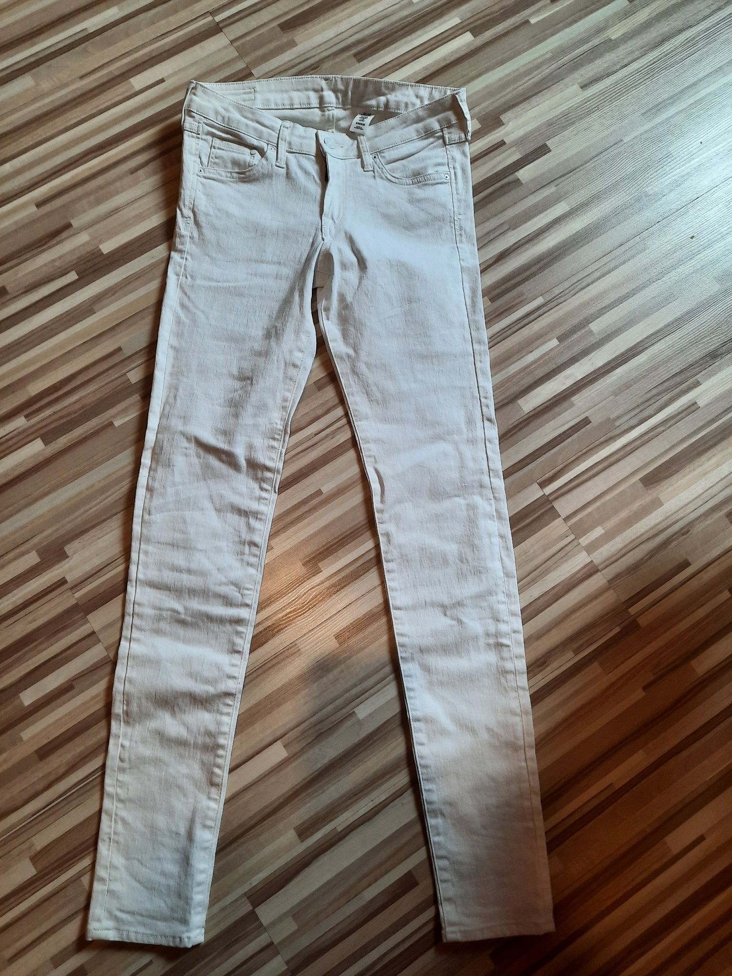 Jeansy, spodnie skinny fit H&M, rozmiar 27/32