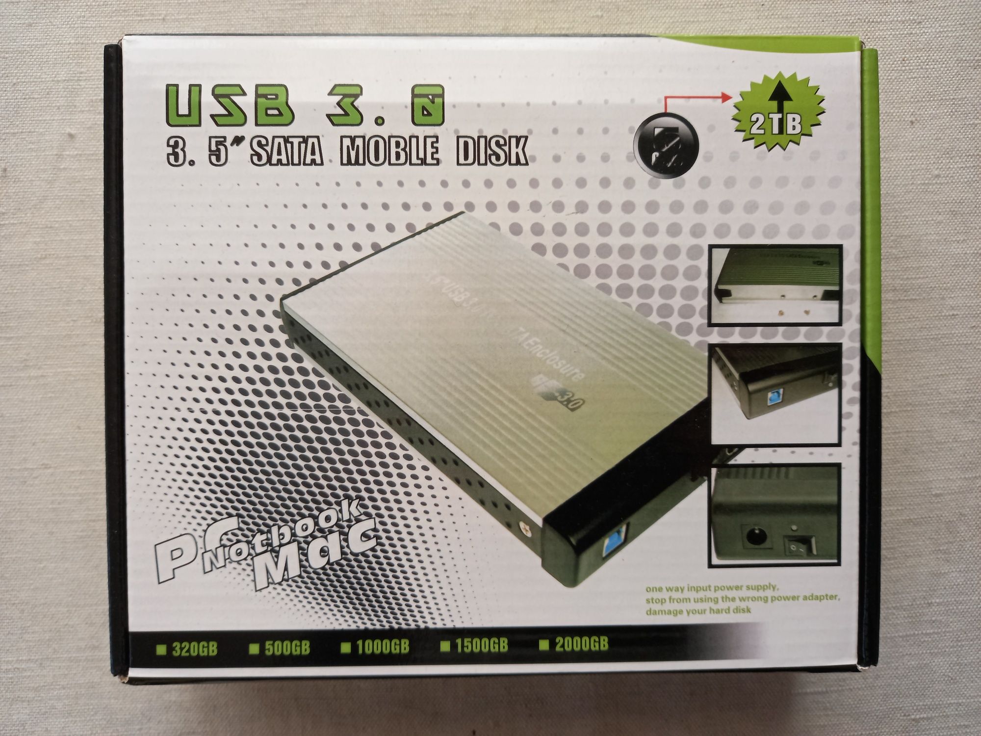 Obudowa kieszeń USB 3.0 dyski HDD SATA "NOWA"