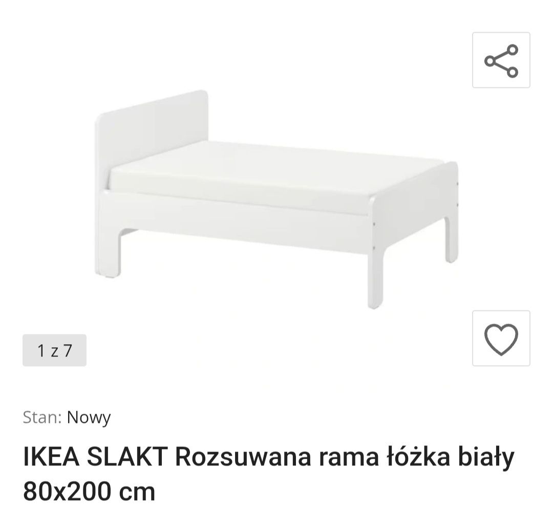 Łóżko dziecięce, wydłużane do 2m