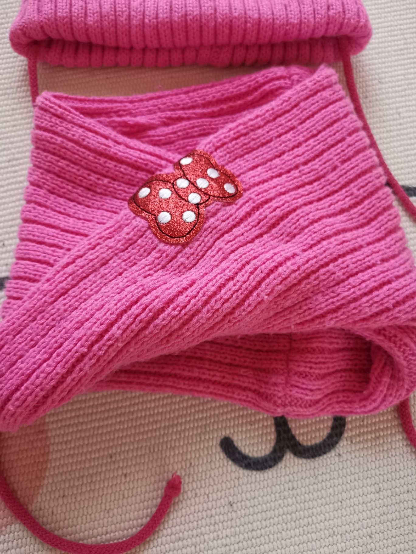 Komplet zimowy czapka komin 52 minnie