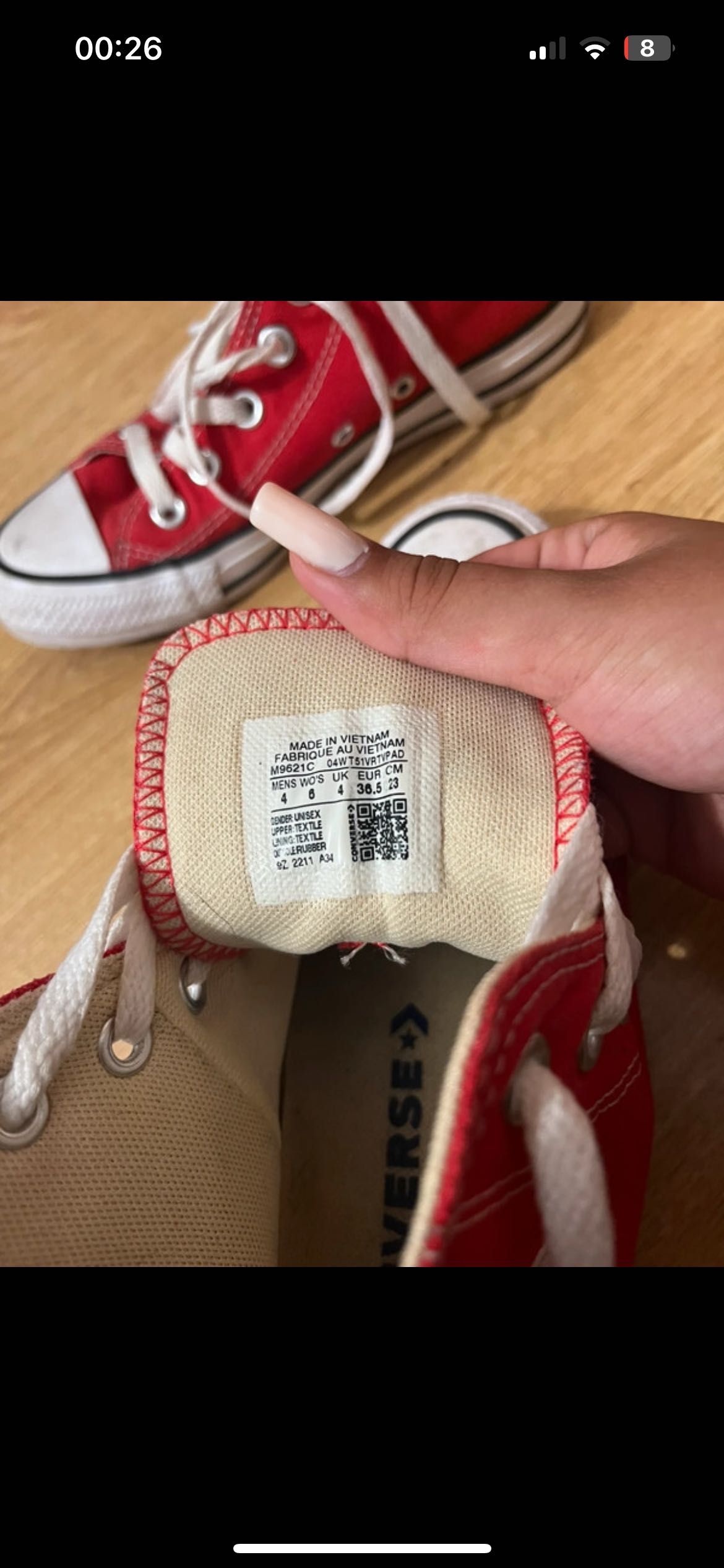 All star vermelho