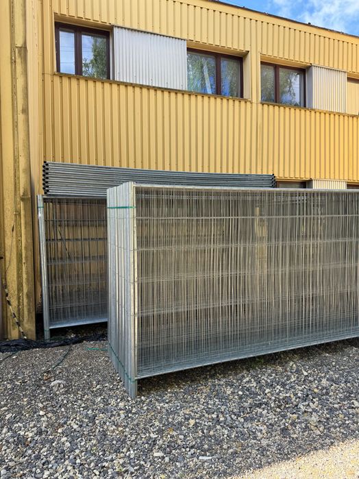 Ogrodzenie tymczasowe budowlane 100 mb komplet ażurowe