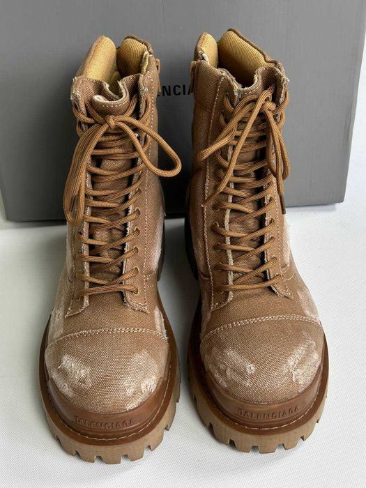 BALENCIAGA Strike boots ботинки коричневые черевики коричневі archive