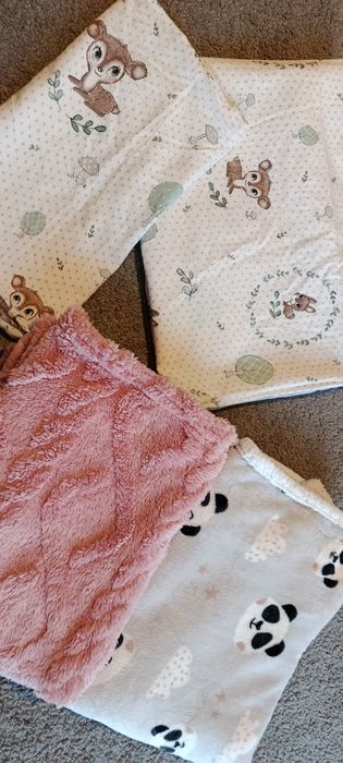 Komplet pościeli do łóżeczka kocyki