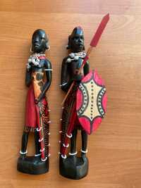 Статуетки племʼя Масаї з ебенового дерева