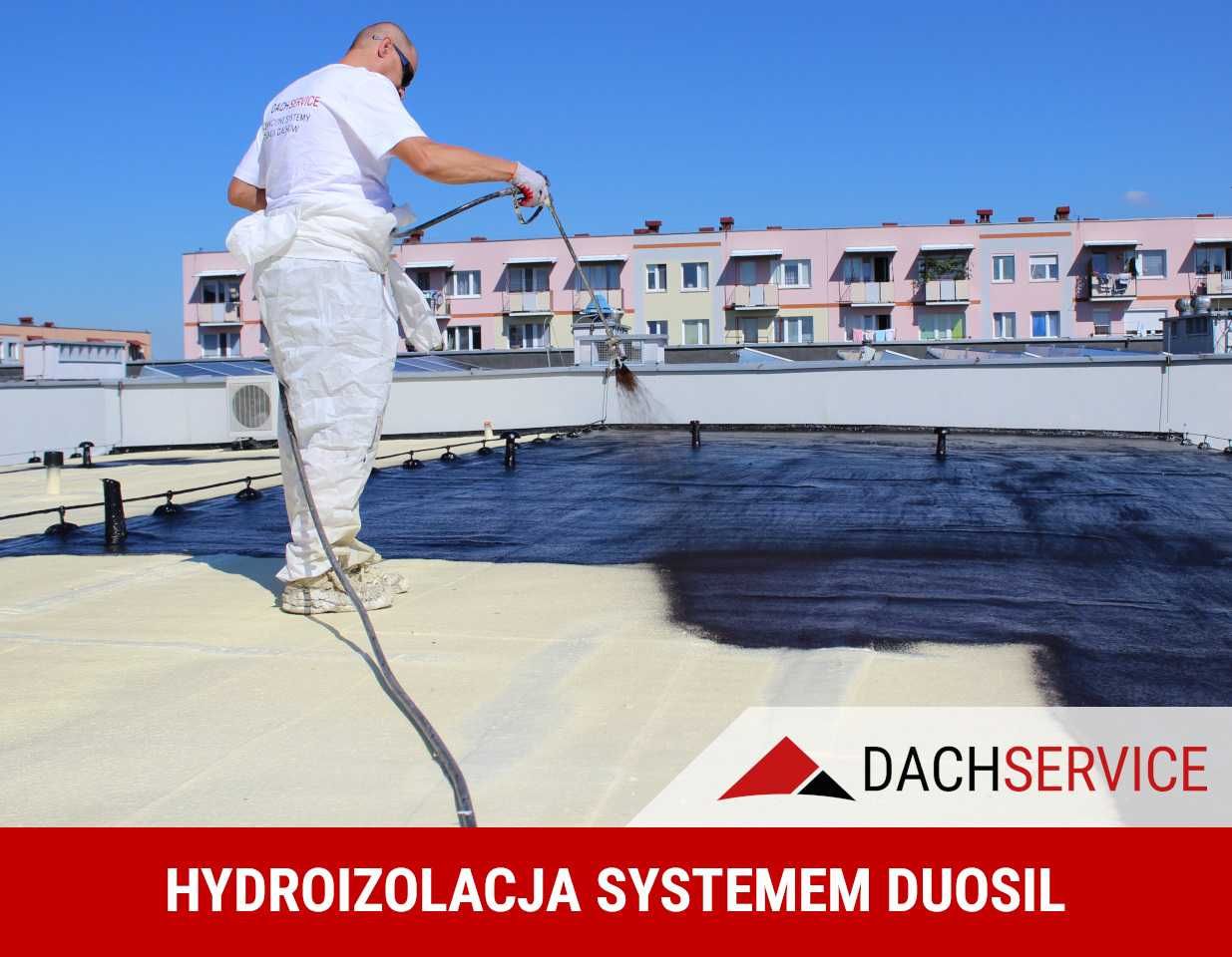 Naprawa dachów z papy, hydroizolacje gumą w płynie - Dach Service