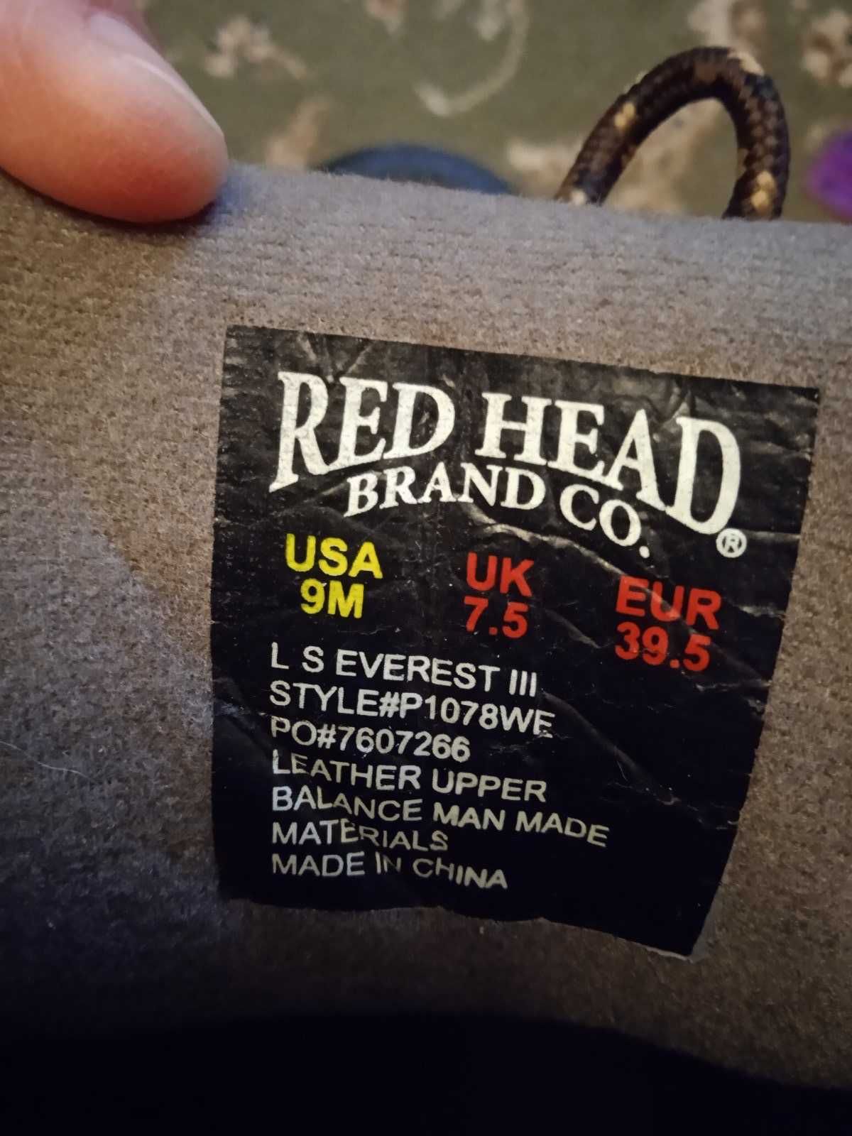 Ботинки зимние Red Head из США, размер 9US