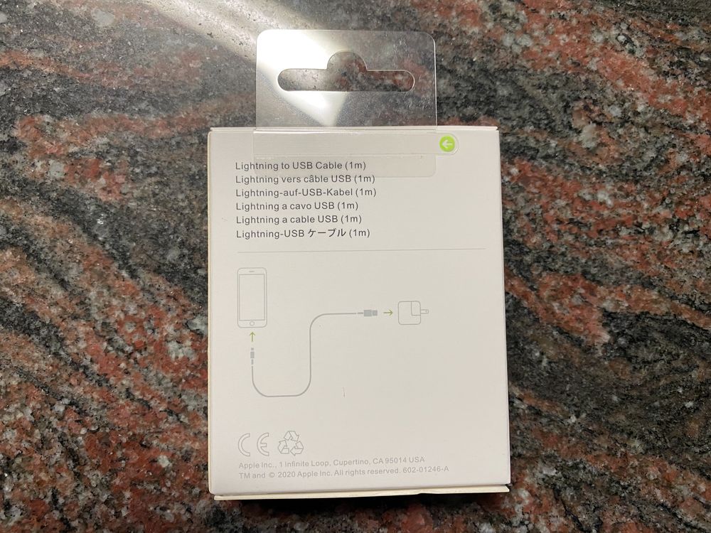 Apple Cabo Carregador Original USB -> Lightning 1m