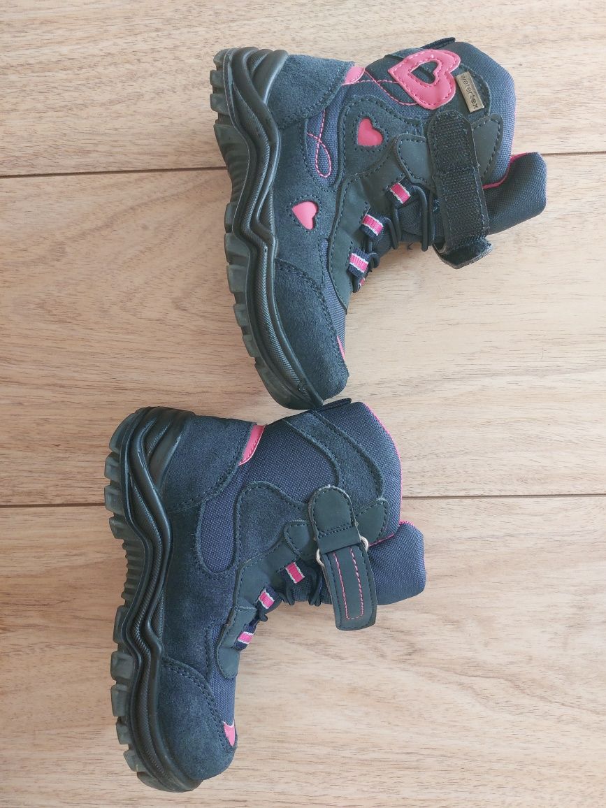 Buty zimowe Twisty jak nowe granatowe r. 25 za kostkę