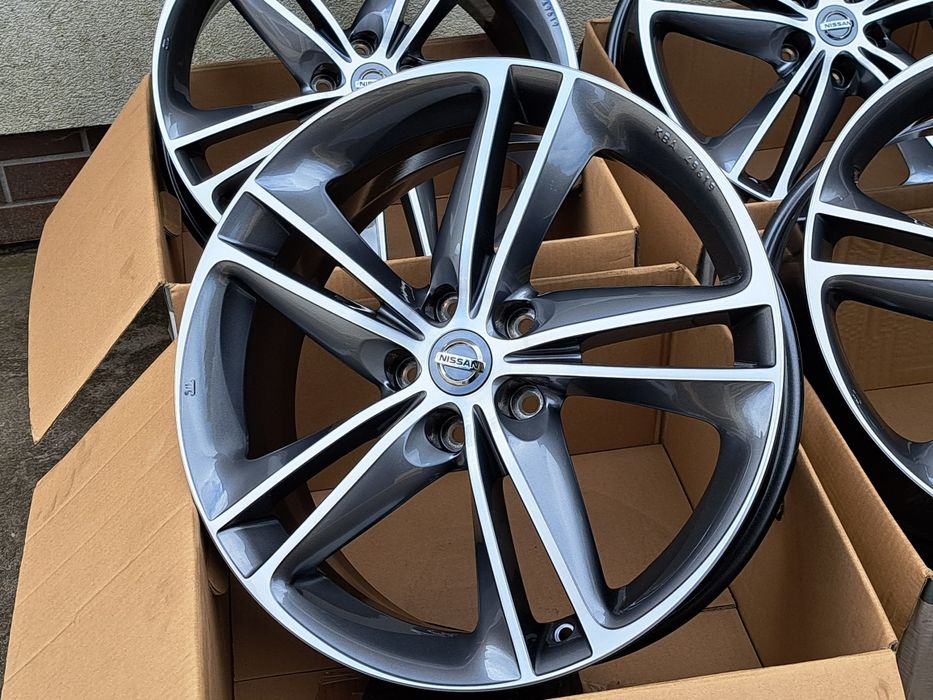 Alufelgi 19 NOWE 5x114 NISSAN X-trail Qashqai Pulsar Leaf Primera CNC