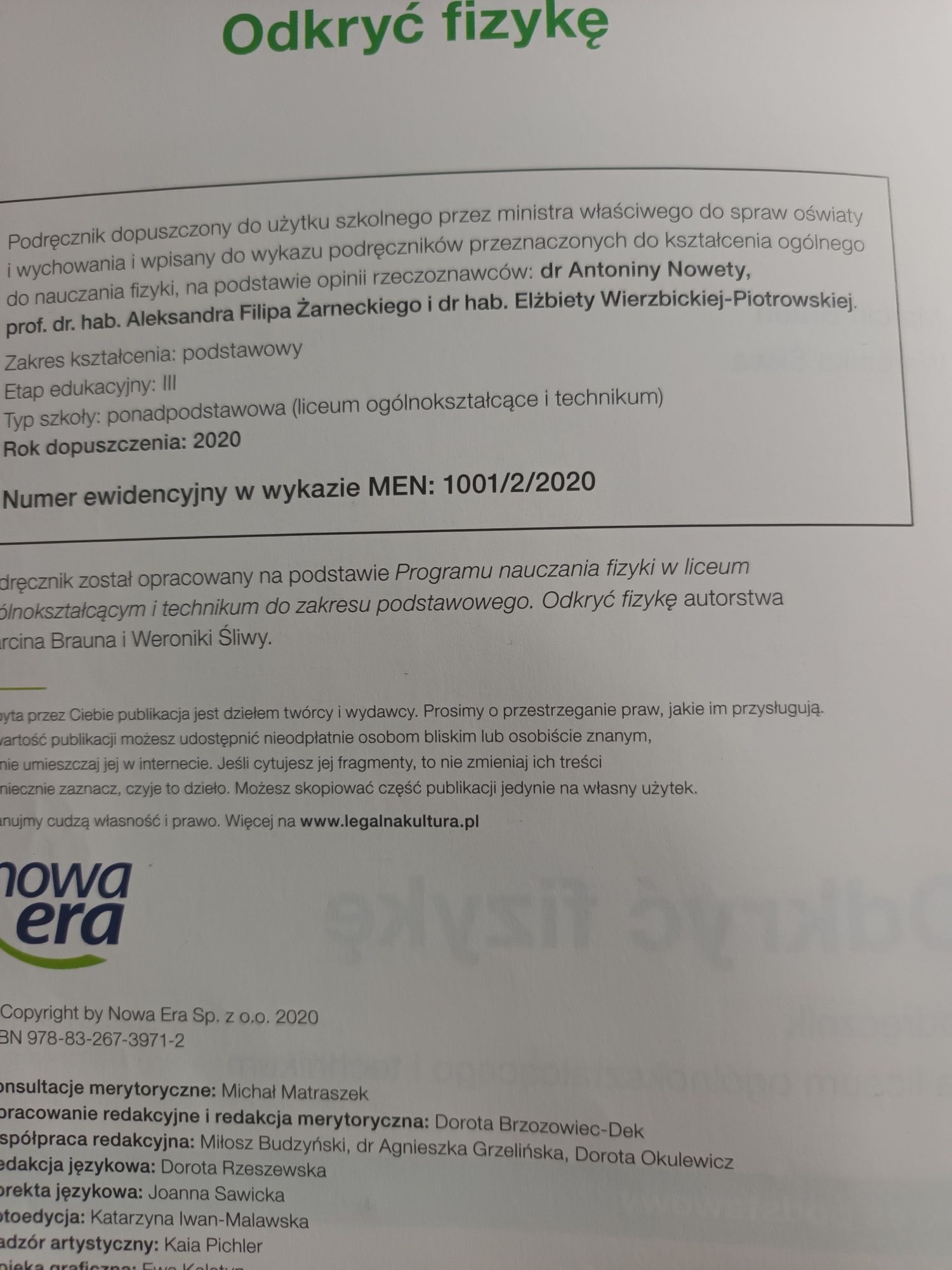 Odkryć fizykę 2 podręcznik
