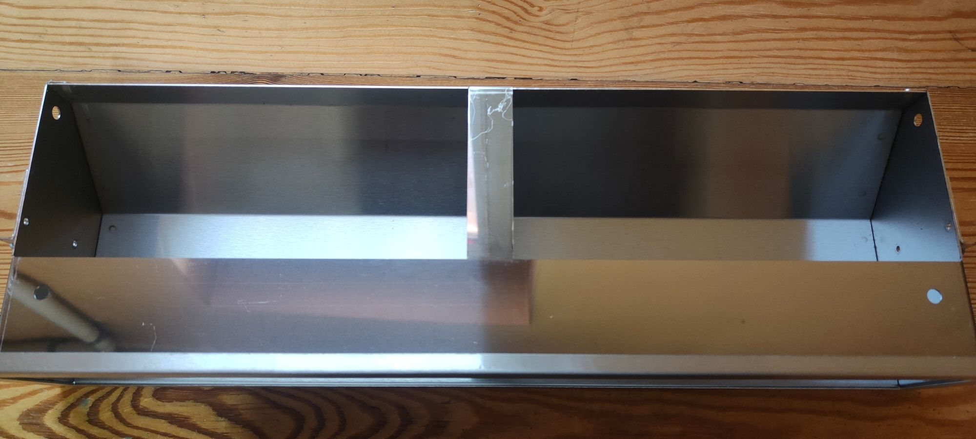 Kratka kominkowa luft 400x60 inox