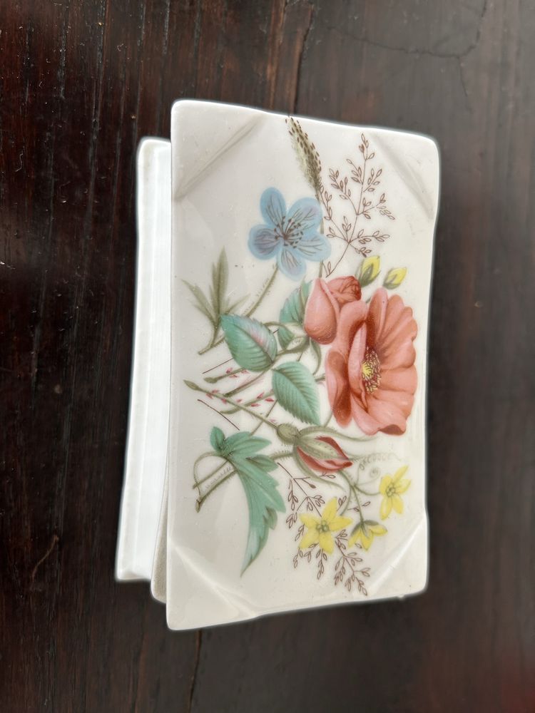 Caixa porta palitos porcelana