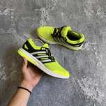 Яскраві оригінальні чоловічі кросівки від adidas , салатові адідаси