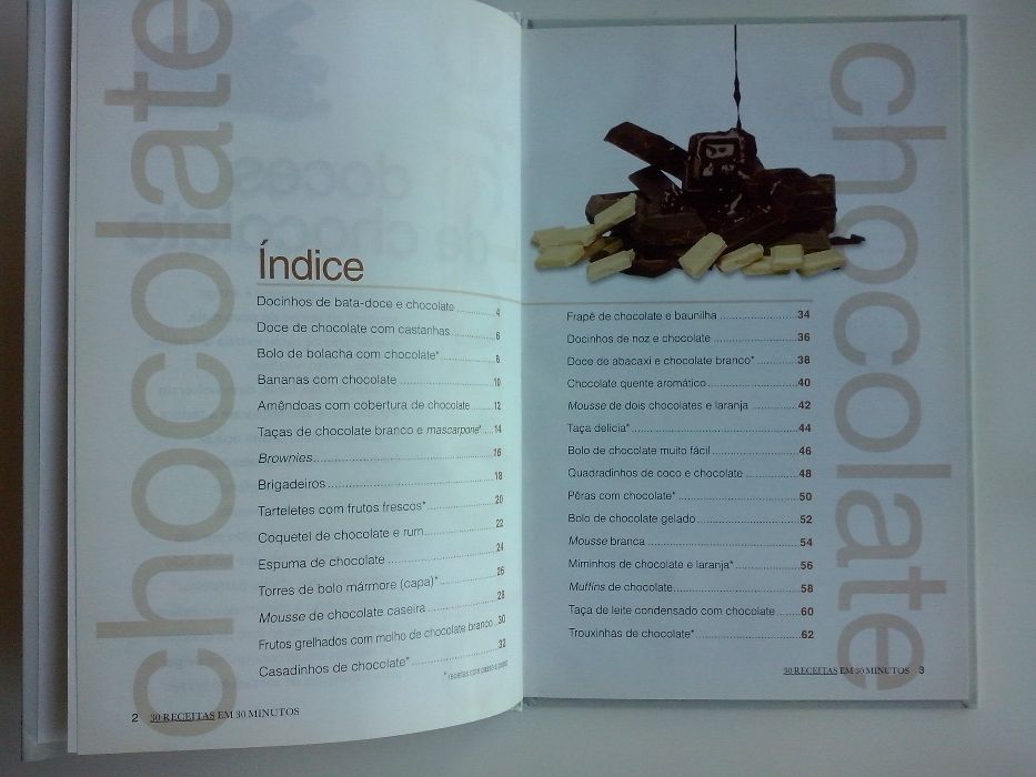 Livro " Doces de Chocolate "