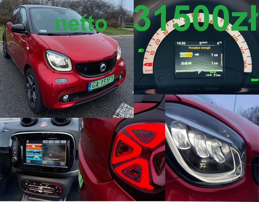 Smart Forfour Smart Forfour EQ Passion FullLed  ładow. 22kw vat 23% OKAZJA od 1 właś