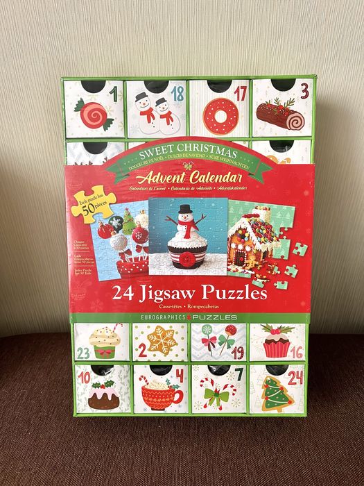 Kalendarz adwentowy na święta puzzle