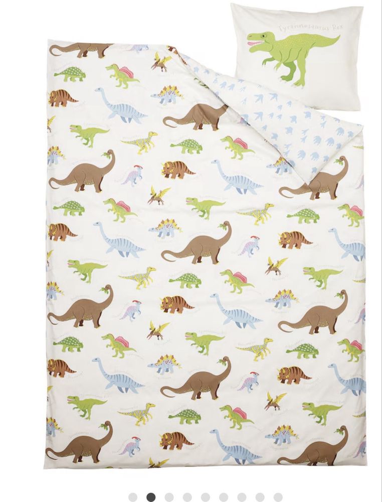 Capa de edredao e fronha dinossauros Jattelik IKEA