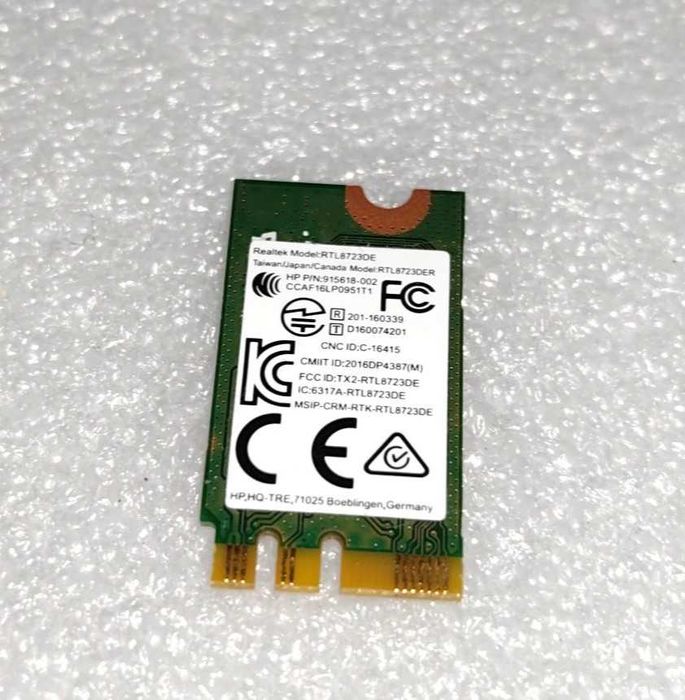 Wi-Fi модуль + Bluetooth 4.0 – Realtek RTL8723DE HP (250/255-G6) 15-BW