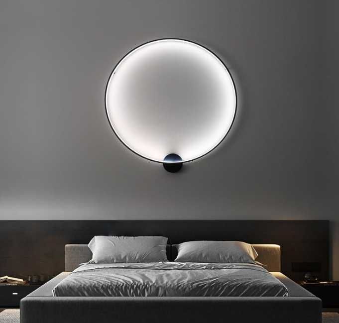 Kinkiet ścienny koło 80 cm 3 barwy światła Nr.945