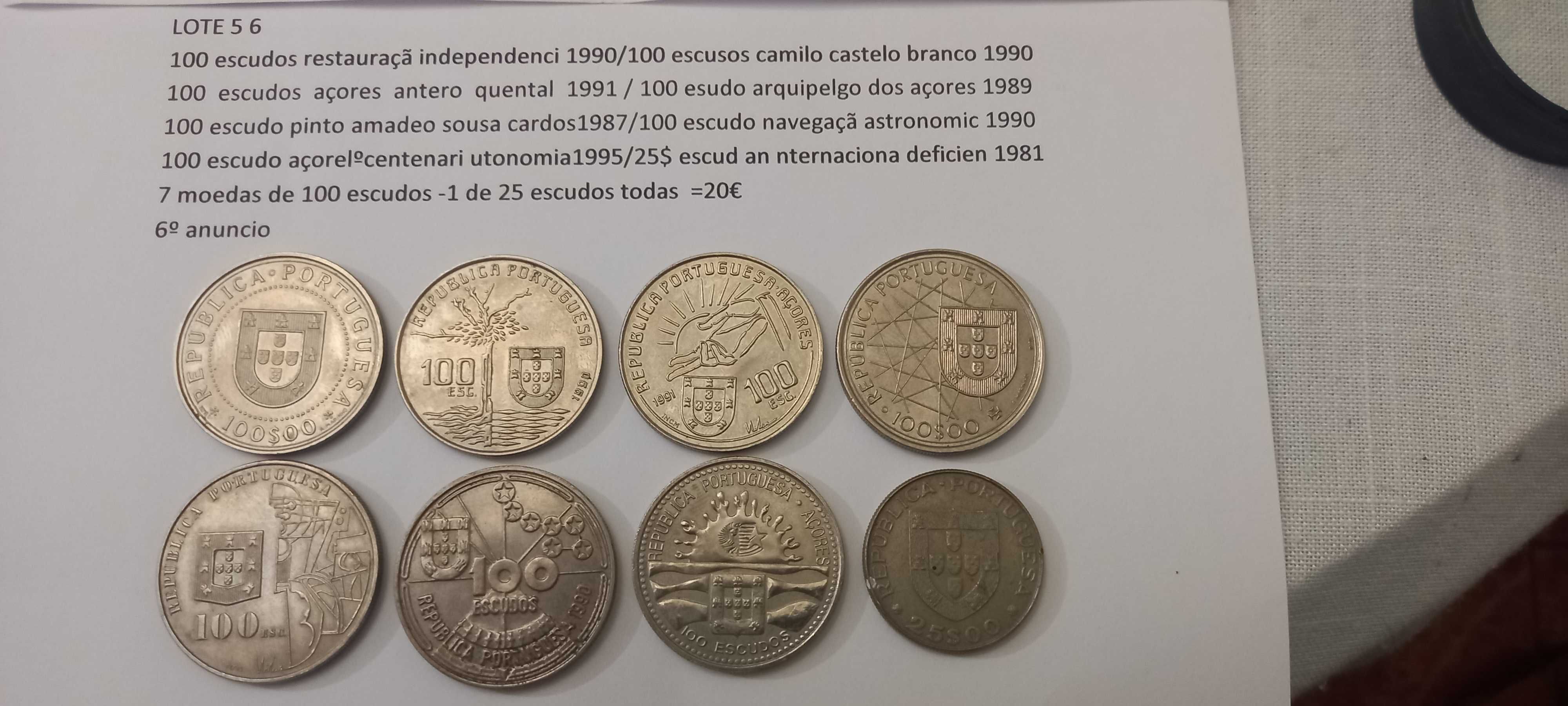 moedas comemorativas portuguesas d 25$00 escudos.5$00.2$50 8ºanuncio