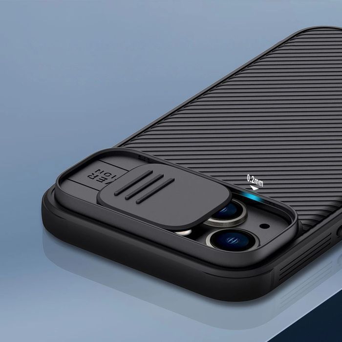 Nillkin CamShield Pro Case etui iPhone 14 Plus osłona na aparat czarny