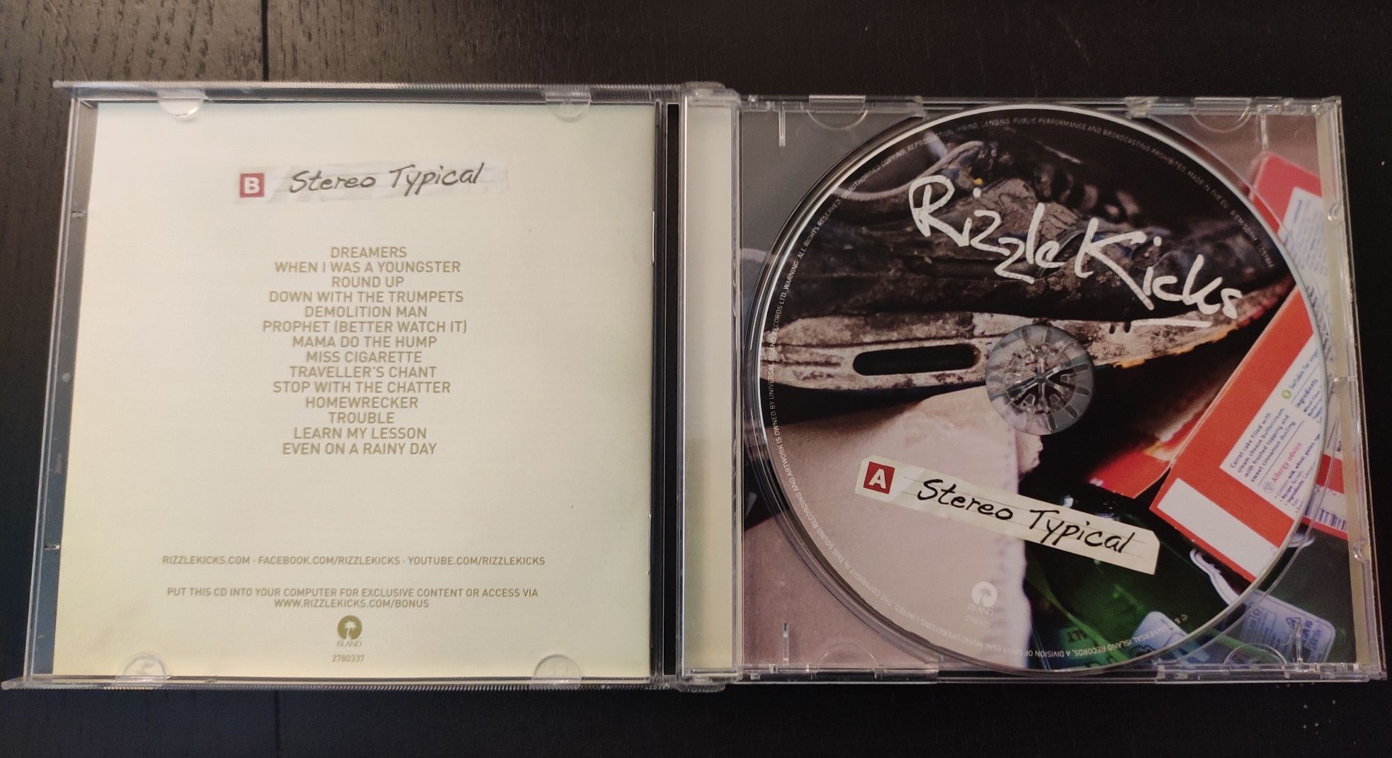 Rizzle Kicks - Stereo Typical hip hop rap CD