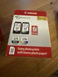 Pakiet Canon PG575 CL576 tusz czarna i kolor oryginalny