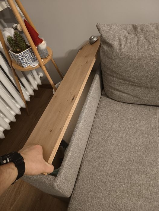 Narożnik sofa szara funkcja spania BRW