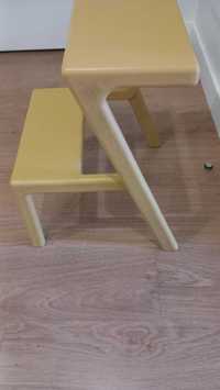 Escadote amarelo 2 degraus IKEA