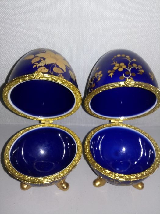 Porcelanowe jajka jako szkatułki