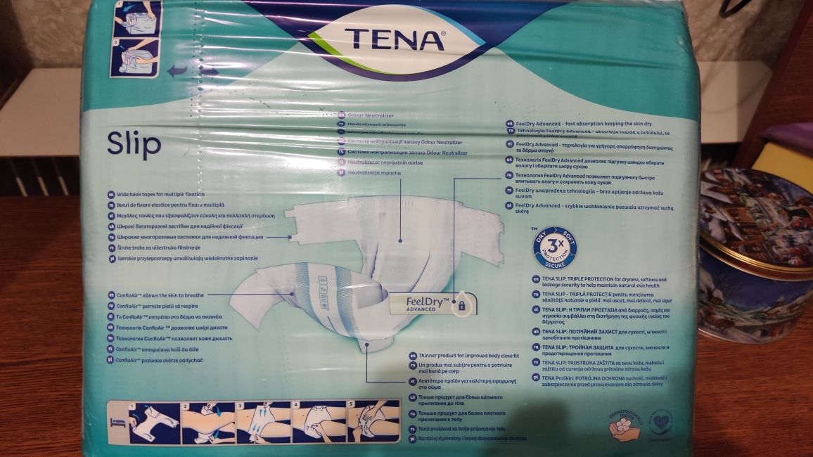 Подгузники для взрослых TENA, размер L 30шт, памперс для взрослых