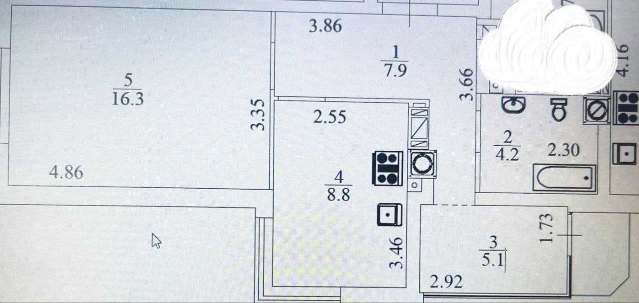 ТЕРМІНОВО, готва Евро 2к квартира, 45м2, ЖК На Прорізній, Буча