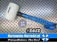 Młotek gumowy FIBERGLASS 900g 75mm Młotek gumowy 900g Młotek gumowy 75