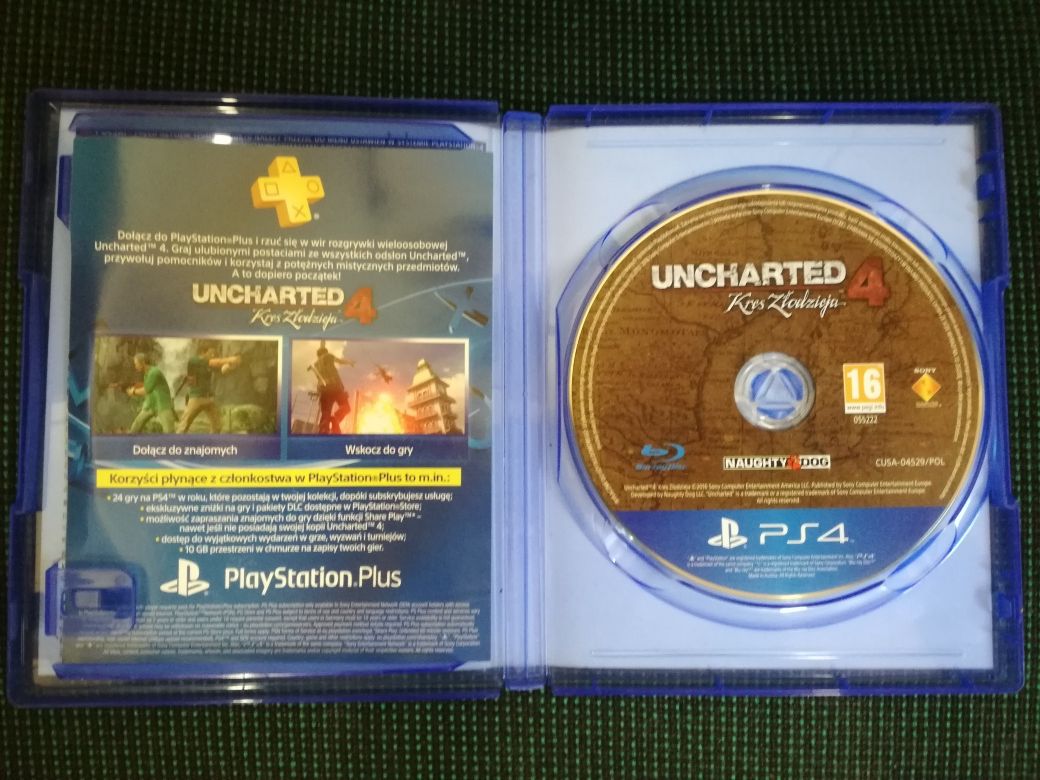Gra uncharted 4 kres złodzieja pl ps4 ps5