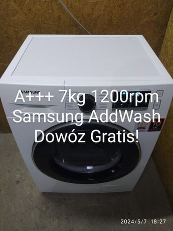 A+++ 7kg Samsung 1200rpm pralka AddWasch Dowóz GRATIS! Gwarancja