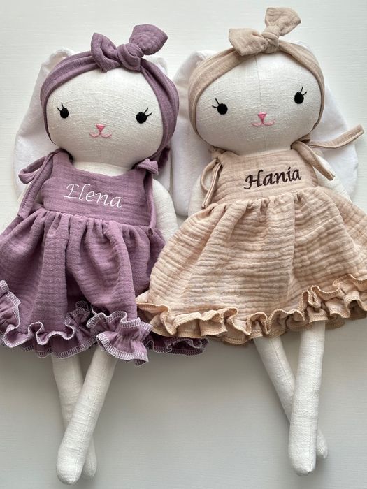 Lalka z imieniem, chrzest, babyshower, roczek