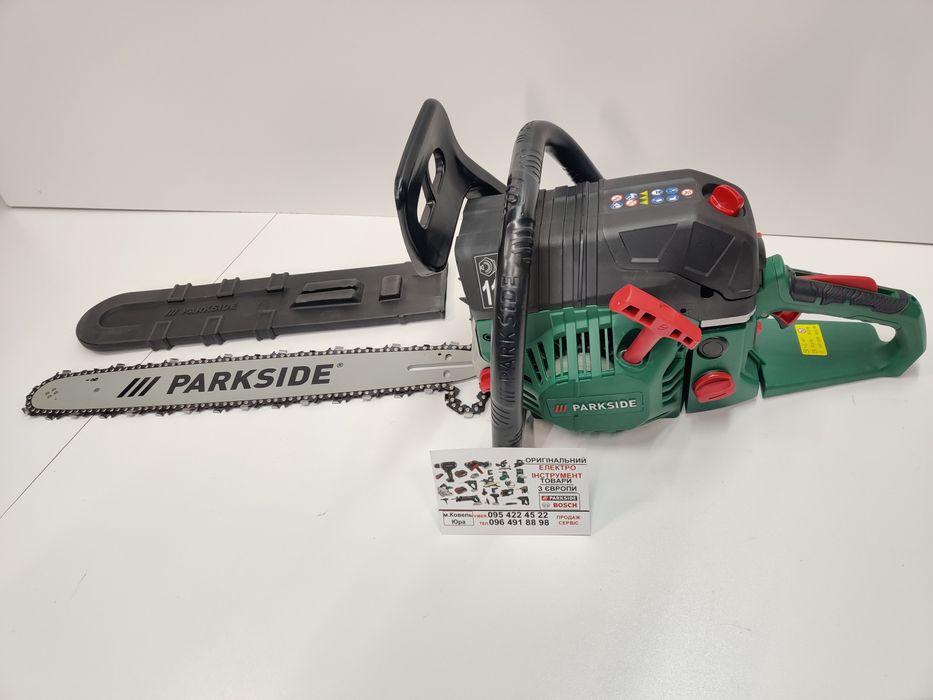 НОВ цепна бензопила сГермани Parkside PBKS 53/2кВт/53см.куб/бензо пила