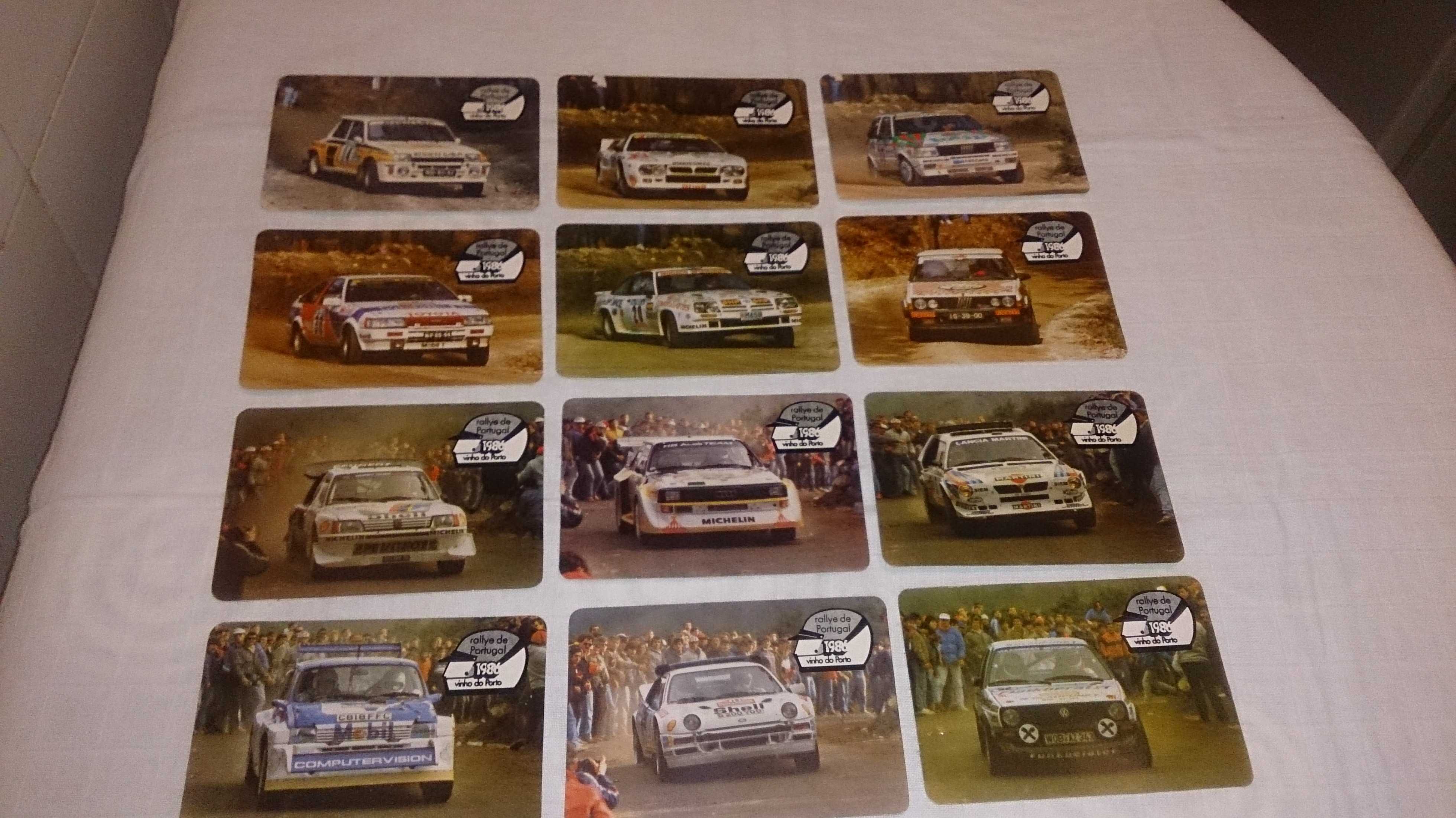 rallye de portugal 1986 vinho do porto (12 calendários) coleç completa