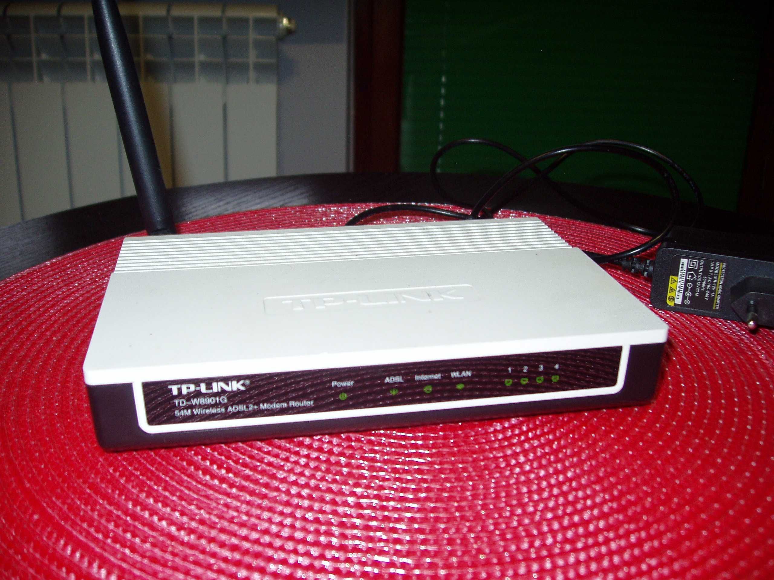 Router TP Link TD 8901G wraz z zasilaczem