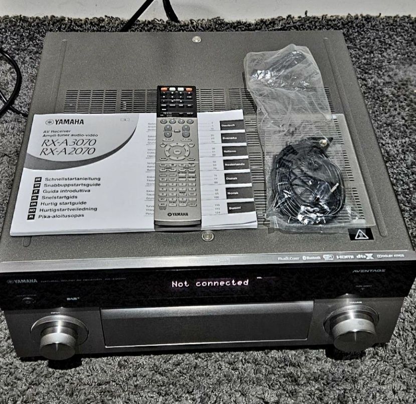 Yamaha rx a 2070, WiFi, Bluetooth, 4k, D. Atmos. Stan idealny. Okazja!