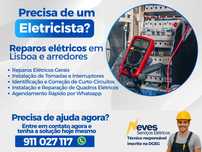 Eletricista Urgente 24H em Lisboa e arredores – Atendimento em 40min